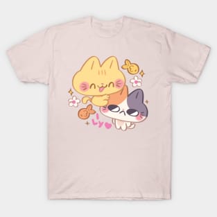 Lovely Kitty Couple T-Shirt